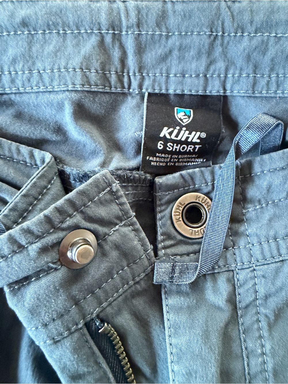 KÜHL Women's 6 Cargo roll up Hiking Pants in Slate Blue SHORT/petite